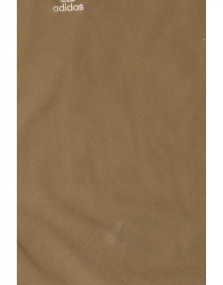 Camiseta feminina Adidas UK 14 algodão cáqui médio