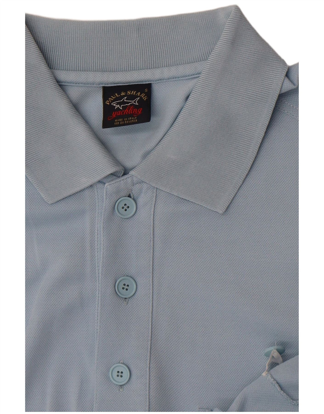 Camisa polo masculina Paul & Shark pequena azul