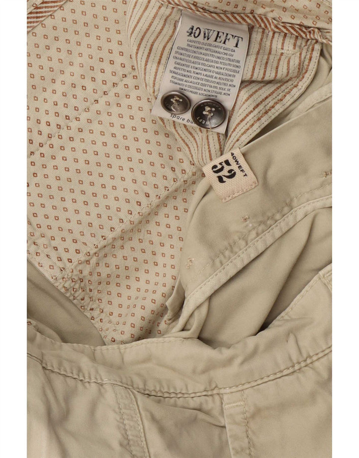 Shorts cargo masculino 40Weft IT 52 XL W38 algodão bege