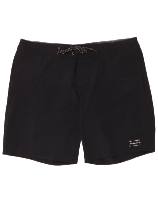 Quiksilver Calção de banho masculino grande poliéster preto