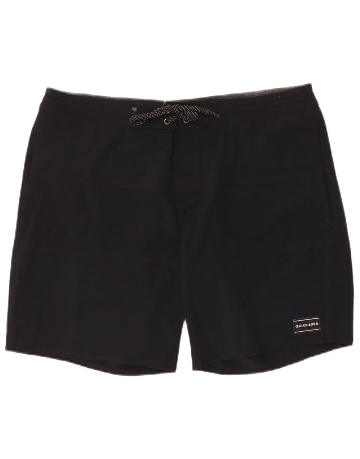 Quiksilver Calção de banho masculino grande poliéster preto