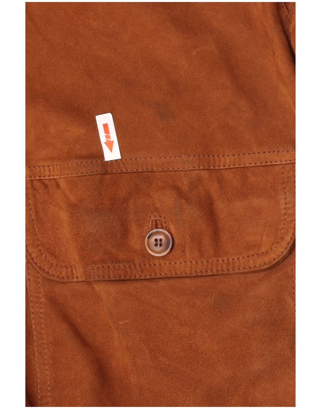 Jaqueta bomber masculina vintage de camurça IT 52 XL couro marrom retrô