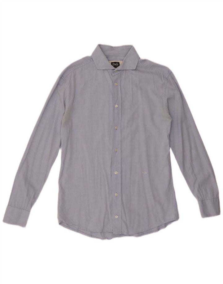 Camisa masculina DOLCE & GABBANA de algodão azul médio