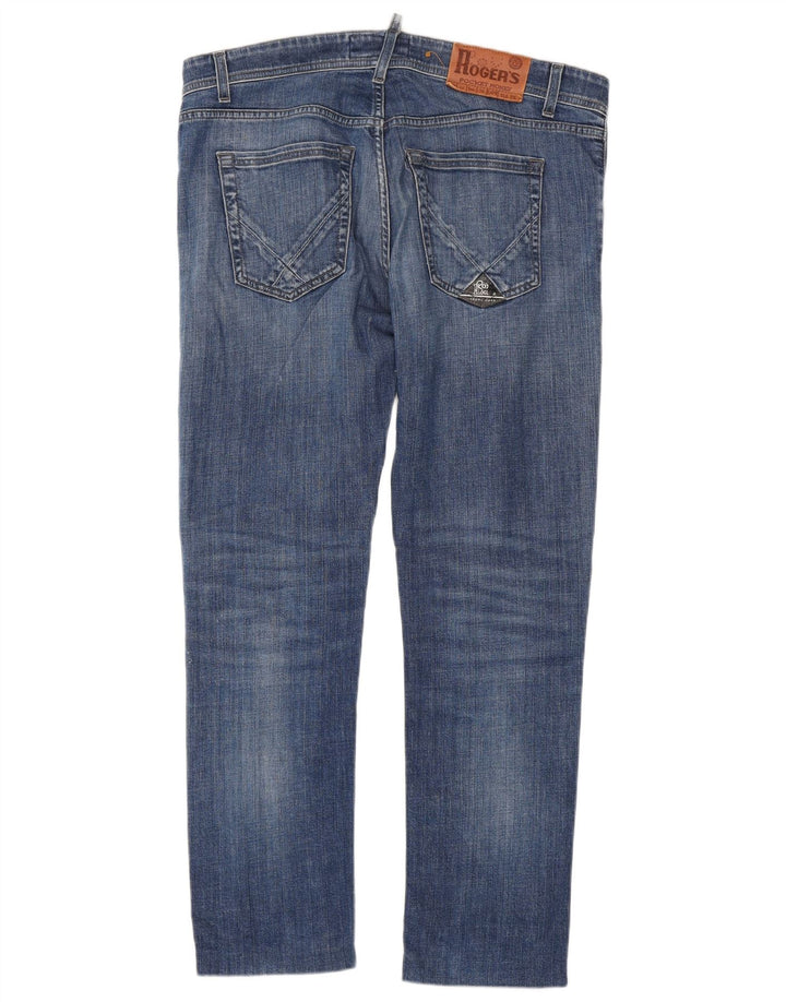 Roy Rogers Mens Jeans Slim W36 L29 Azul Algodão