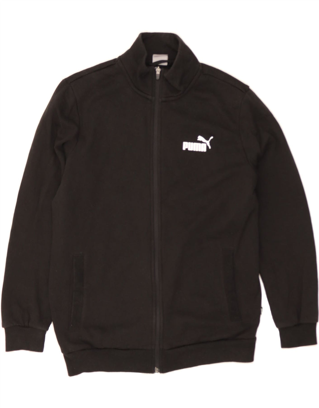 PUMA Mens Tracksuit Top Jacket Medium Black Cotton Vintage Puma and Second-Hand Puma from Messina Hembry 