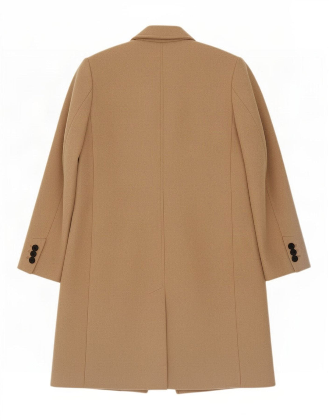Sobretudo feminino Zara UK 6 XS poliéster bege
