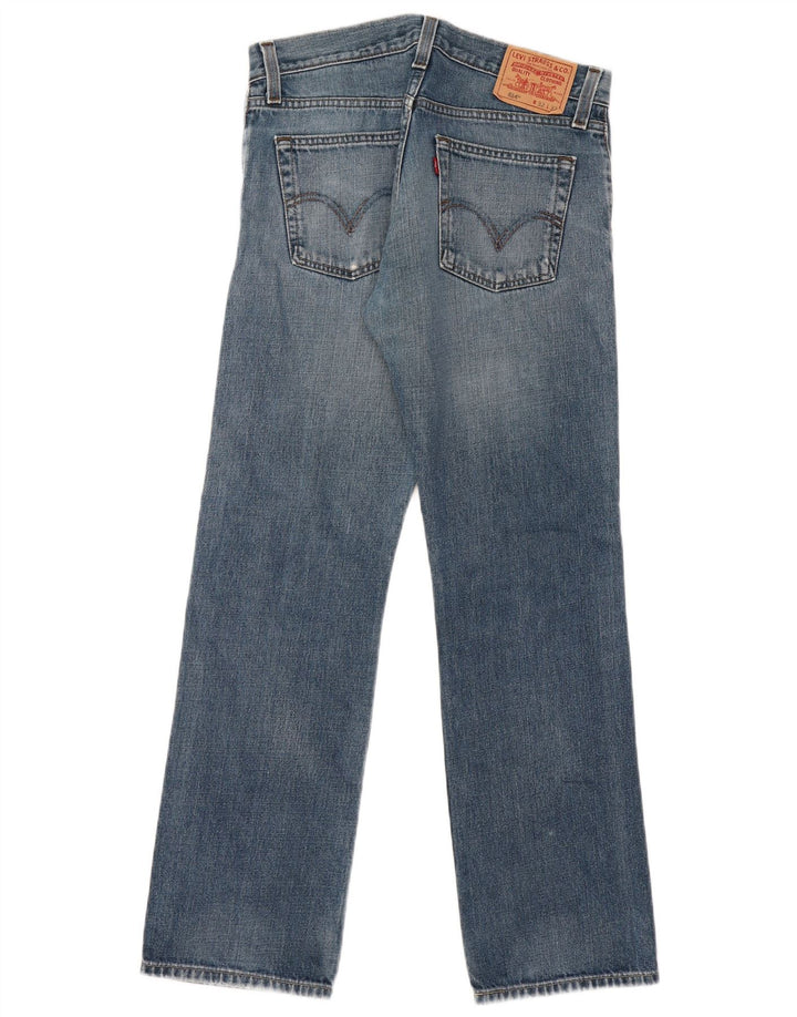 LEVI'S Masculino 514 Slim Straight Jeans W32 L32 Azul Algodão
