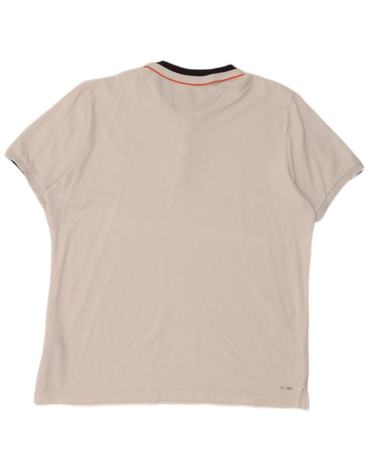 Adidas Mens Climalite Polo Shirt XL Branco Algodão