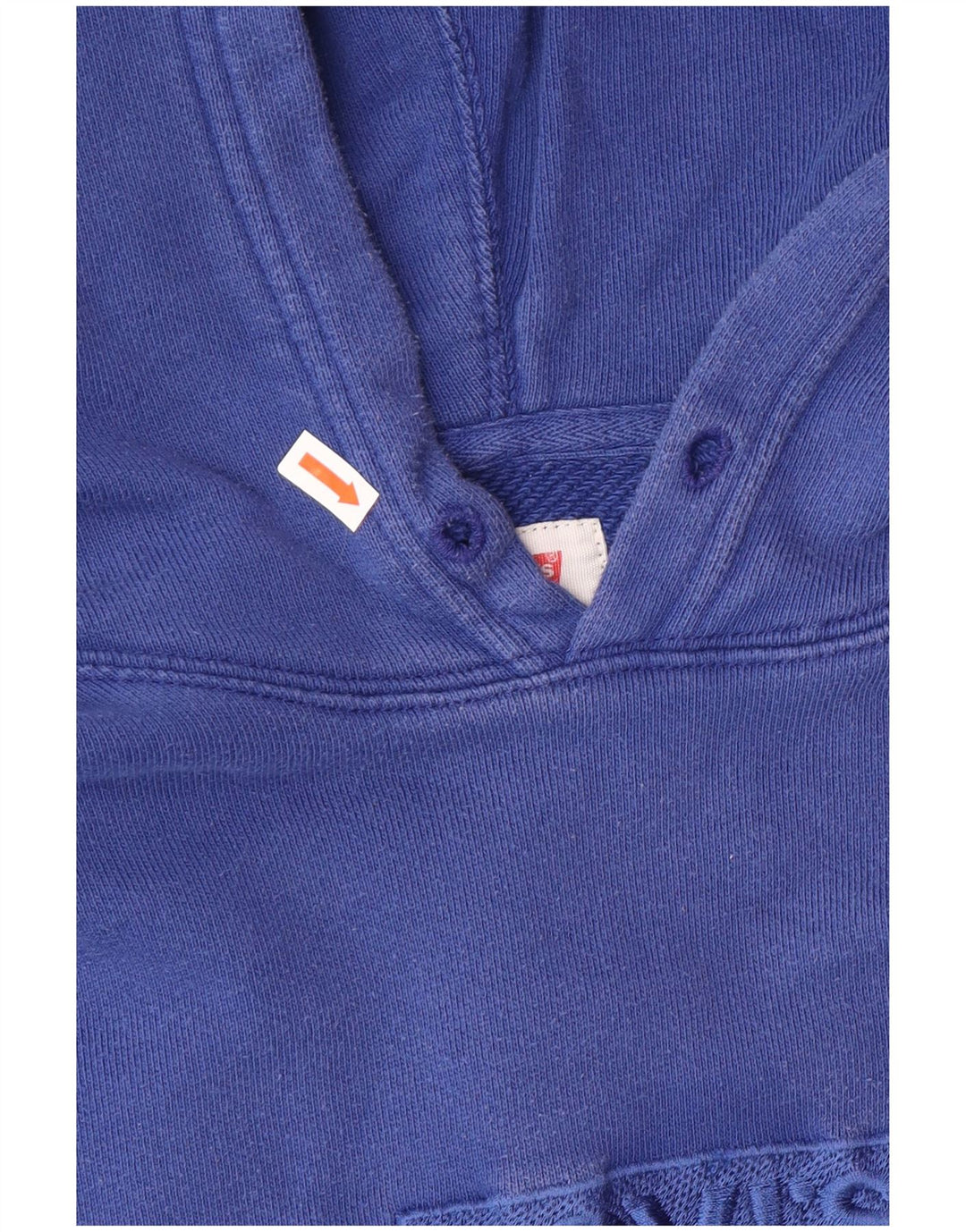 Suéter com capuz gráfico masculino Levi's médio azul algodão