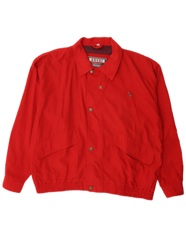 Jaqueta bomber masculina BRUGI IT 52 XL poliéster vermelho