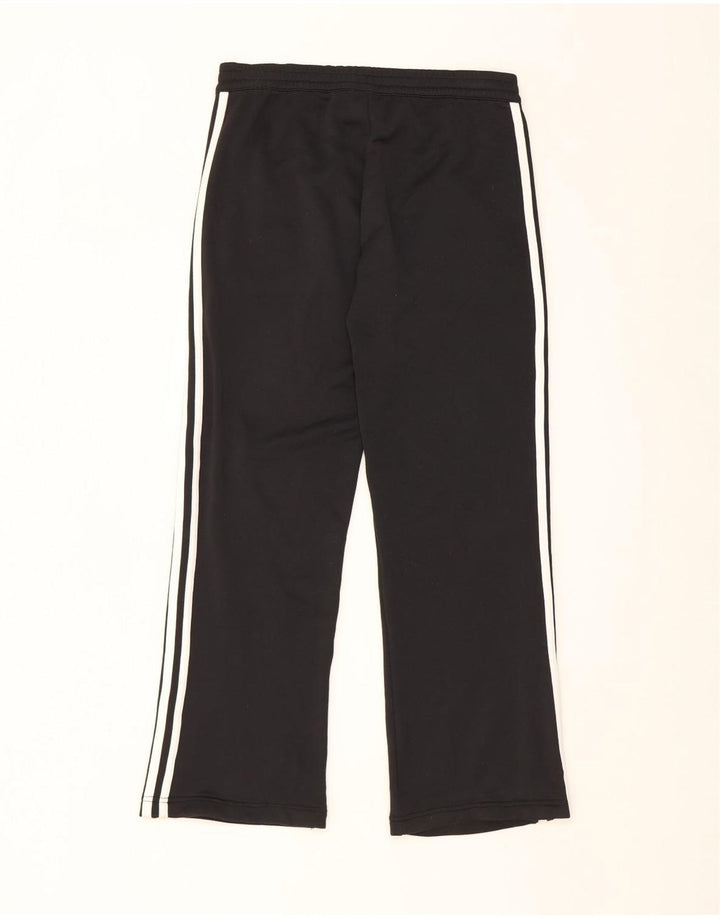 Calça de treino feminina Adidas UK 10 pequena poliéster preto