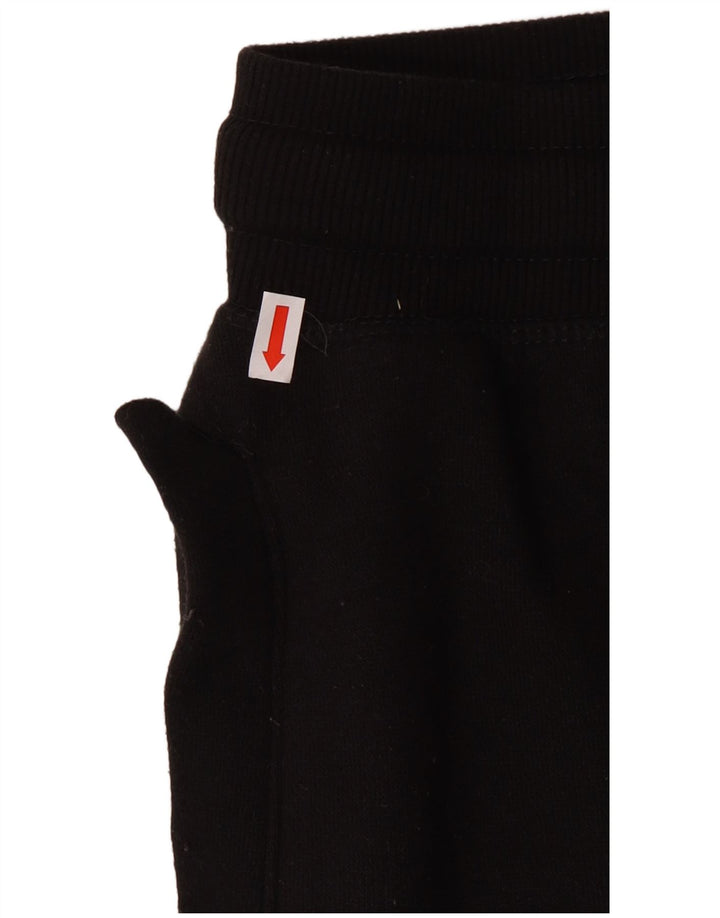 Calça esportiva masculina BENCH com estampa gráfica grande de algodão preto