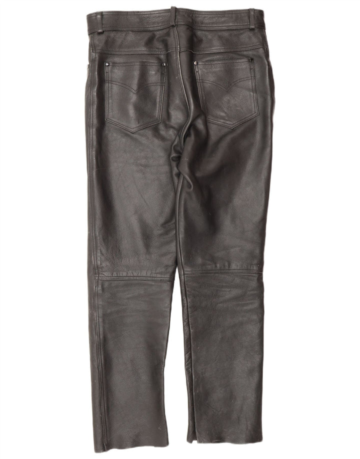 Calça masculina de couro Heros By Held W32 L30 couro preto