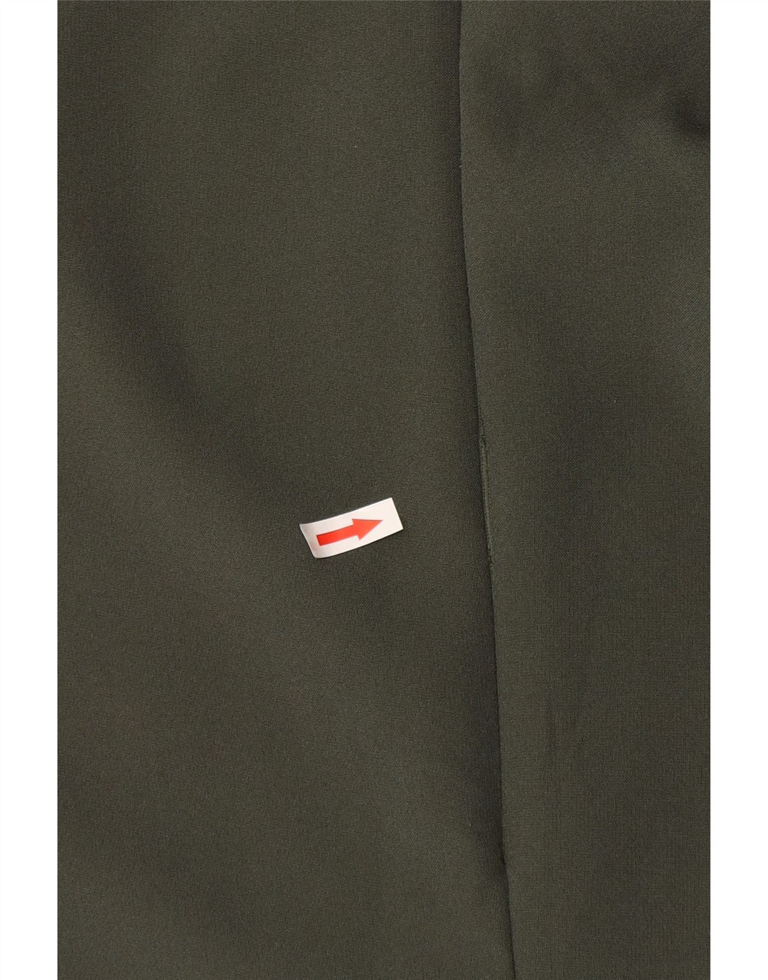 Vestido feminino Zara com bainha sem mangas UK 12 poliéster cáqui médio