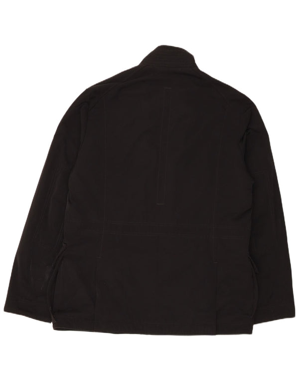 Jaqueta utilitária masculina Hugo Boss IT 50 grande poliéster preto