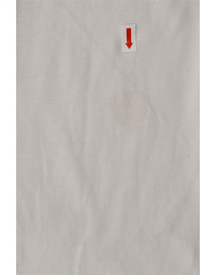 LEVI'S Mens Relaxed Fit Graphic T-Shirt Top Medium White Cotton Vintage Levi's and Second-Hand Levi's from Messina Hembry 