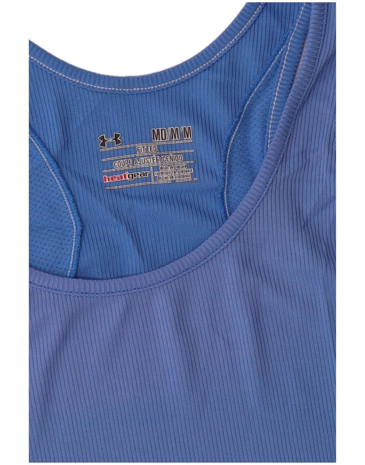 Under Armour Womens Heat Gear Vest Top UK 12 Médio Azul