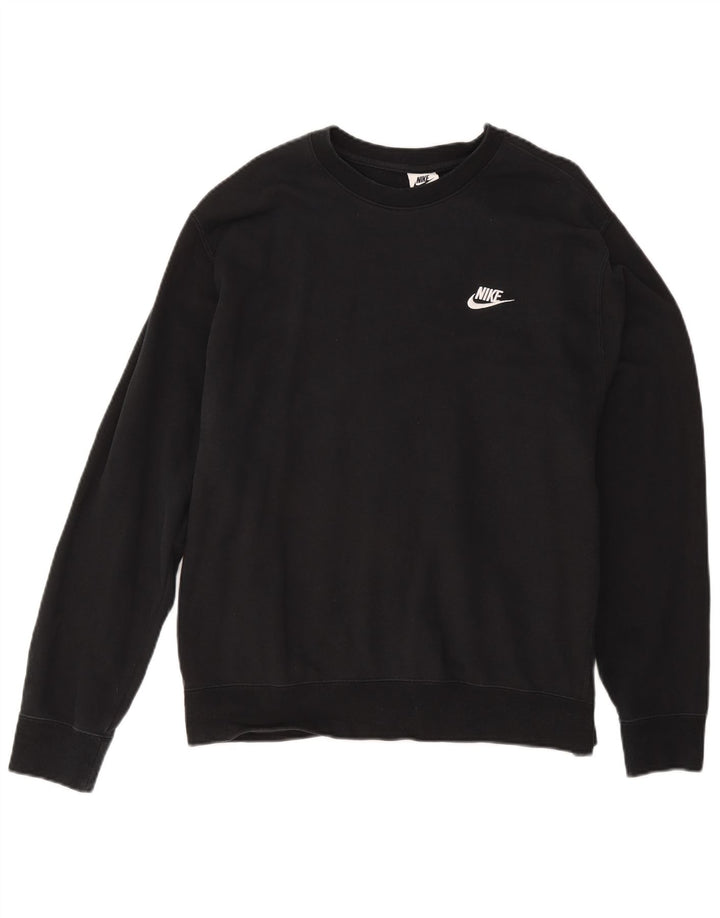 Nike moletom masculino jumper grande algodão preto