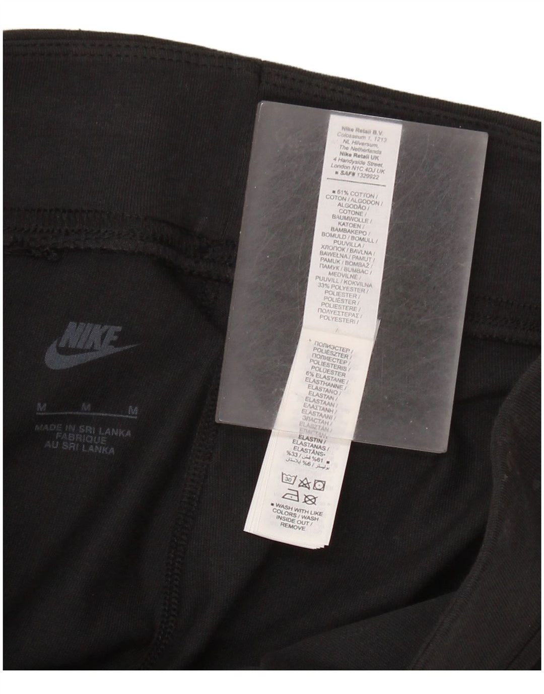 Leggings femininas Nike Graphic UK 12 médio preto algodão