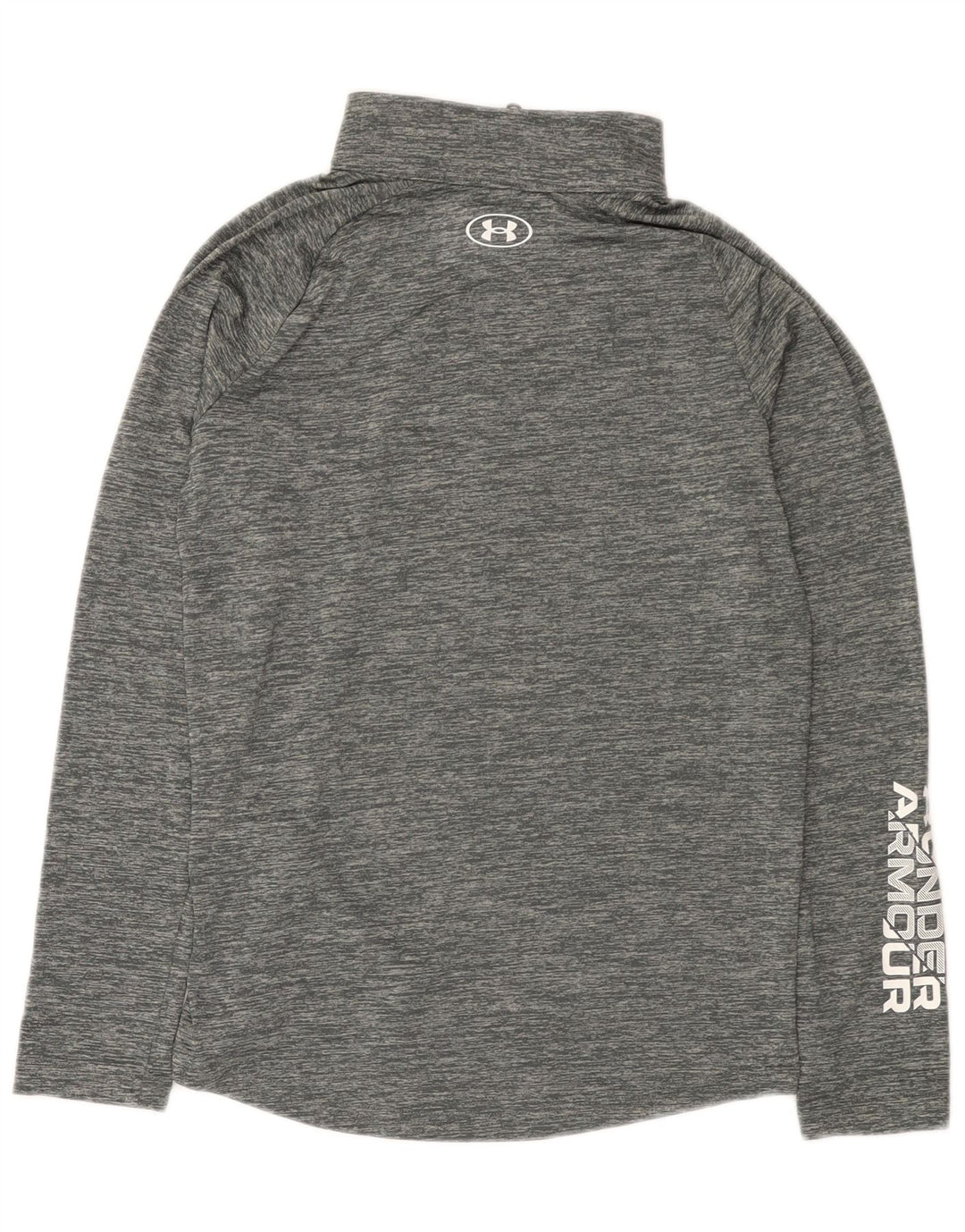 Under Armour Girls Graphic Pullover Treino Top 11-12 Anos Grande Cinza