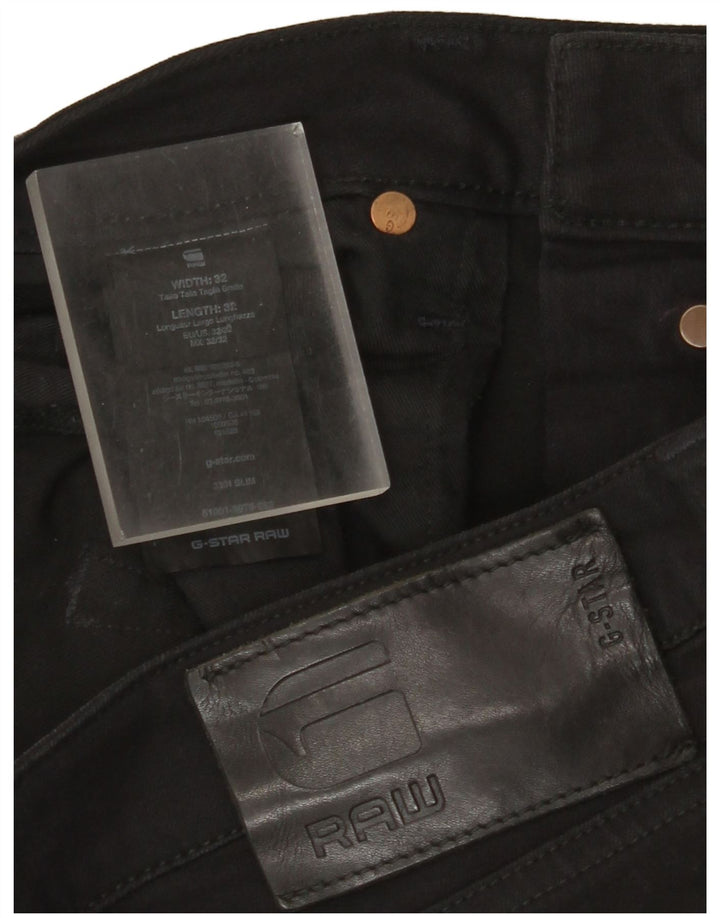 G-Star Masculino Slim Jeans W32 L32 Algodão Preto