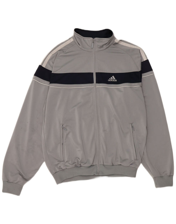 Adidas Mens Graphic Tracksuit Top Jacket UK 42/44 Grande Cinza Colorblock