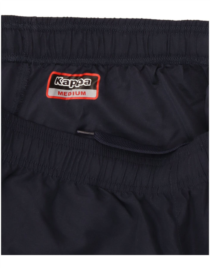 Shorts esportivos masculinos Kappa médio azul marinho esportivo