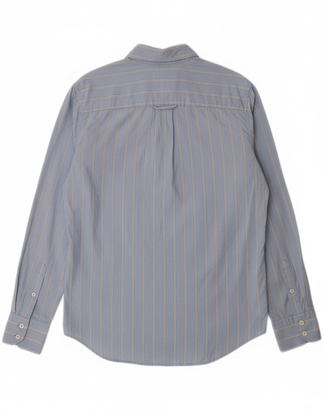 Camisa masculina MOSSIMO de algodão listrado azul médio