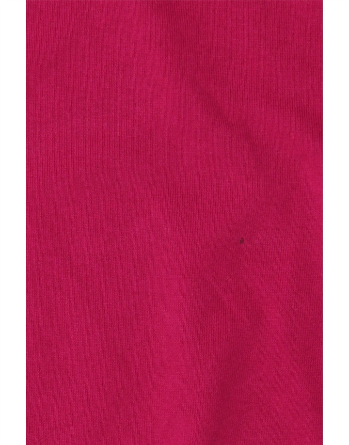 Nike feminino gráfico oversized moletom jumper UK 14 médio algodão rosa