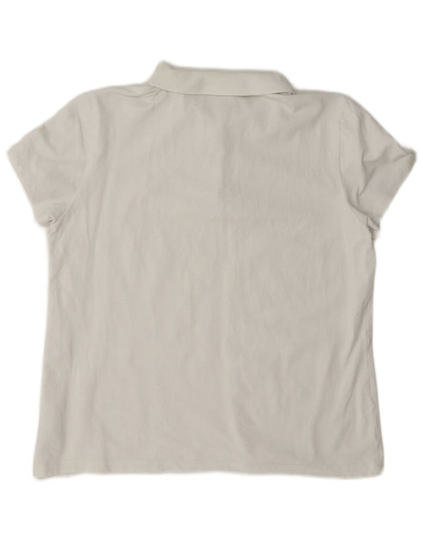 Camisa polo feminina Puma UK 16 grande algodão azul