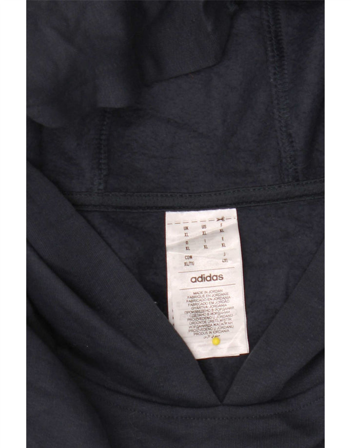 Adidas Mens Hoodie Jumper XL Azul Marinho Poliéster