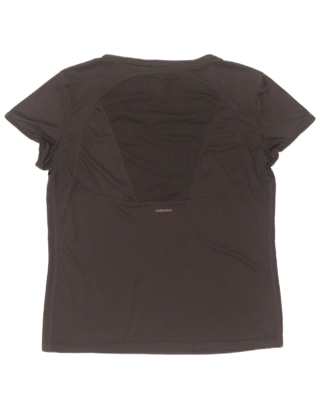 Adidas Womens Climacool T-Shirt Top UK 16 Grande Preto Poliéster