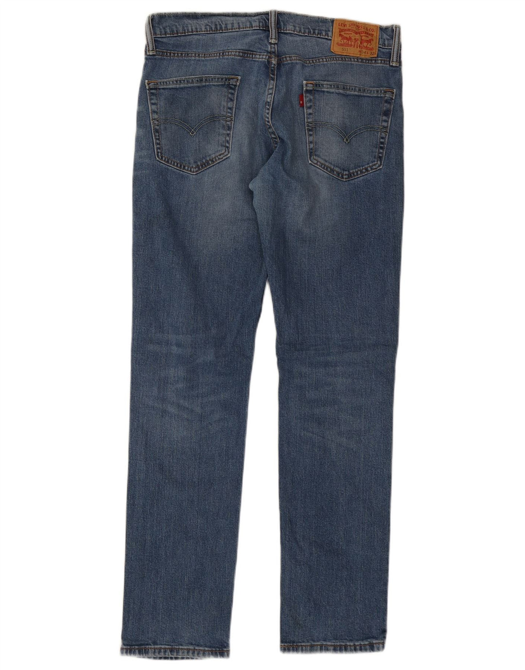 LEVI'S Masculino 511 Slim Jeans W34 L32 Azul Algodão