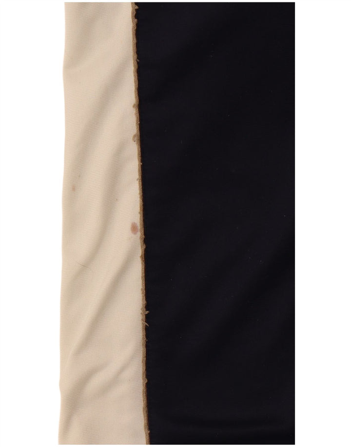 Calça de treino masculina KAPPA grande poliéster colorblock azul marinho