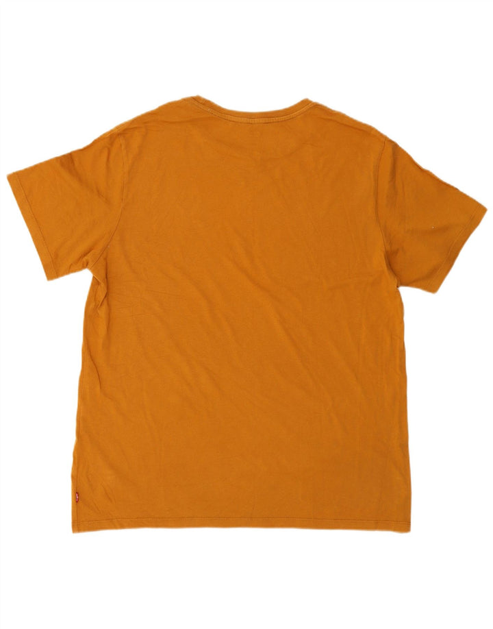 Camiseta masculina Levi's Standard Graphic grande laranja