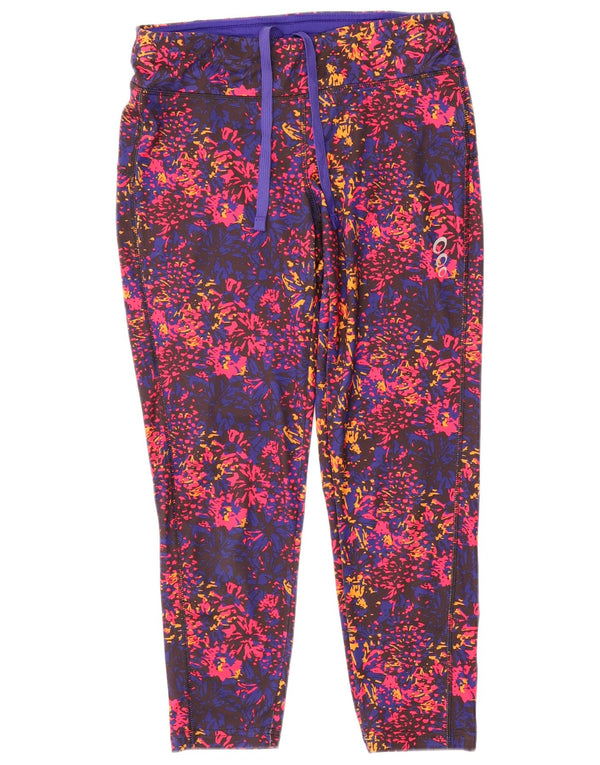 Leggings femininas Crivit UK 14/16 poliéster floral multicolorido médio