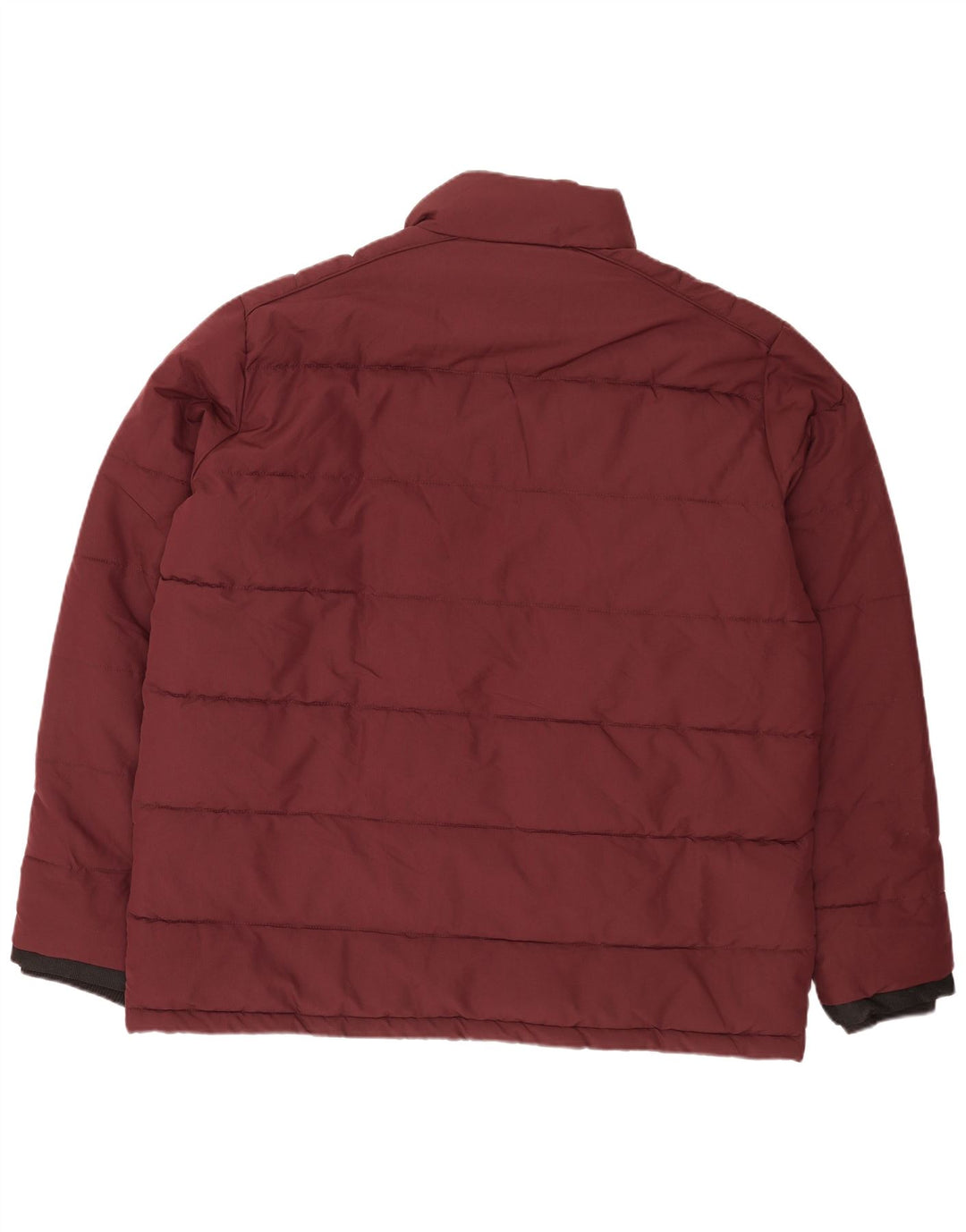 Jaqueta acolchoada masculina Marks & Spencer Reino Unido 46 3XL Borgonha poliéster moderno