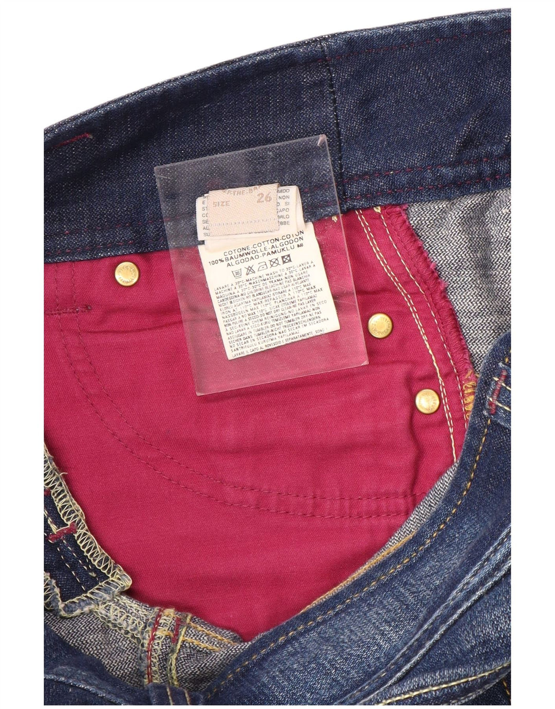 DIESEL Calça jeans feminina bootcut W26 L29 algodão azul