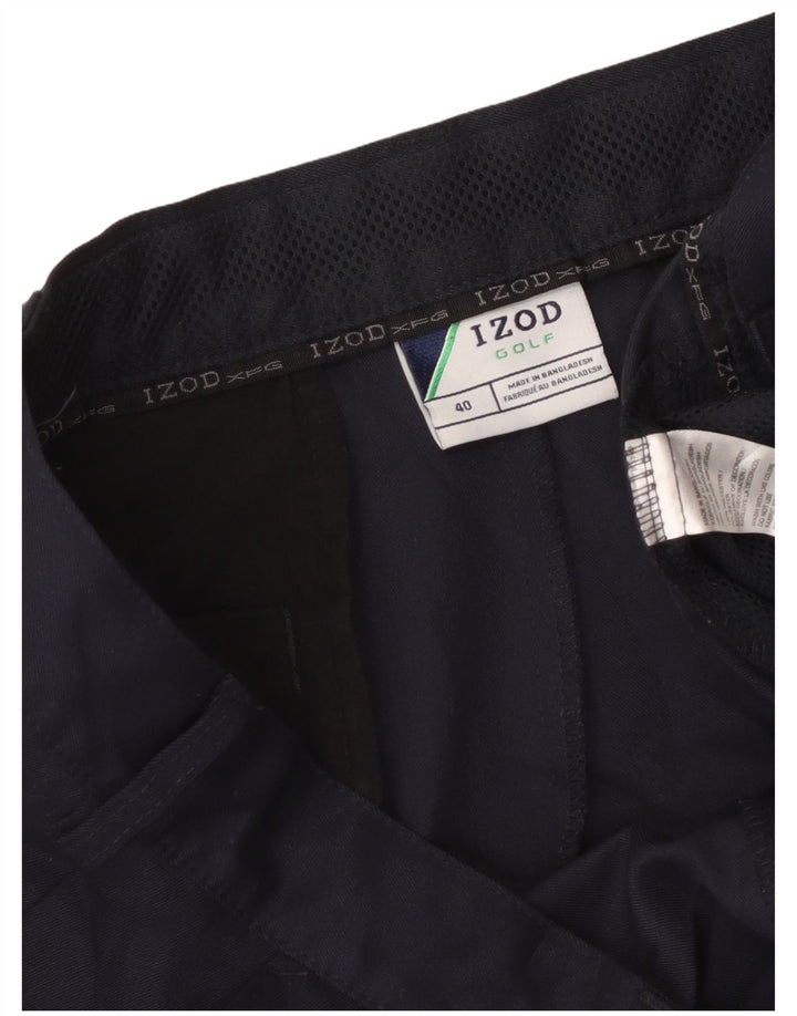 Shorts cargo masculino Izod W40 XL azul marinho poliéster