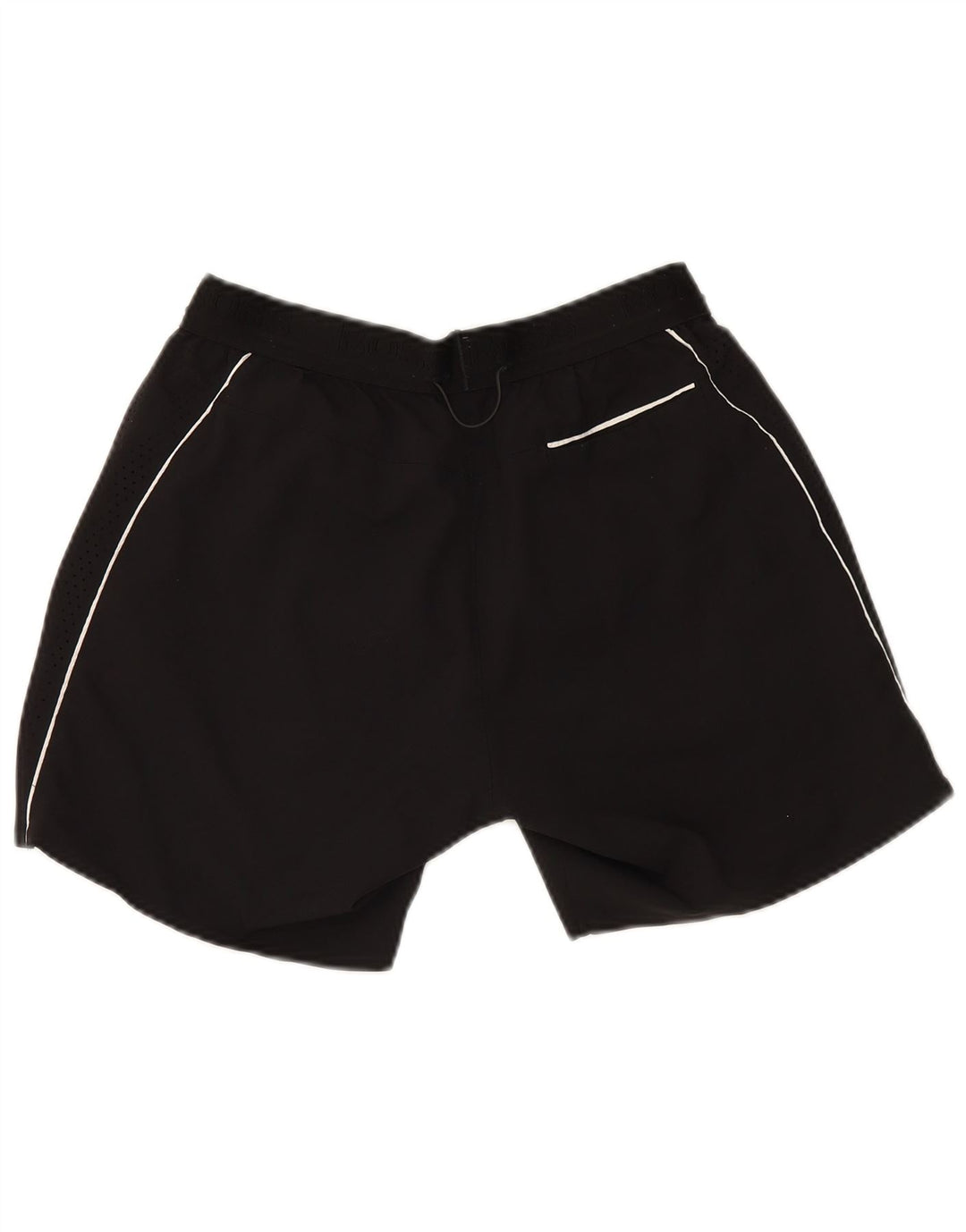 Hugo Boss Mens Sport Shorts Pequeno Poliéster Preto