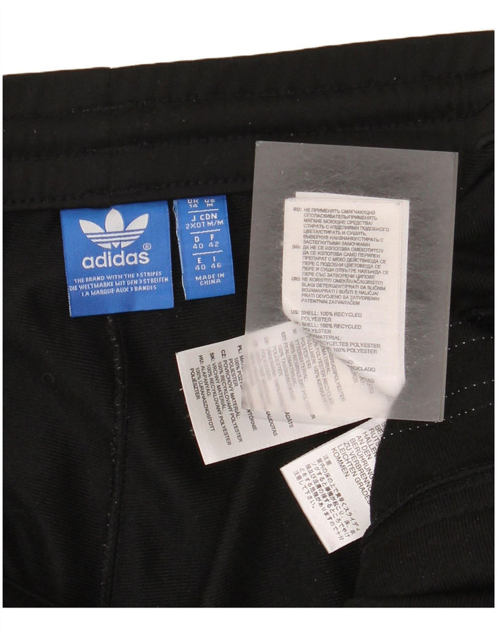 Calça de treino feminina Adidas UK 14 grande poliéster preto