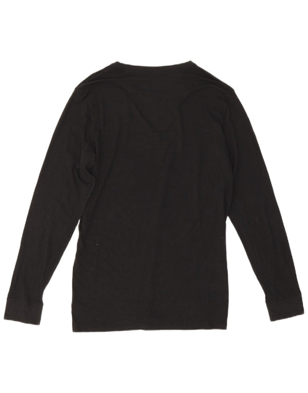 Top masculino Marks & Spencer manga comprida médio preto