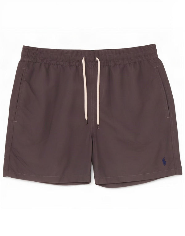Polo Ralph Lauren Shorts de natação masculino médio cinza nylon