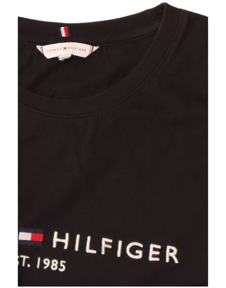 Tommy Hilfiger Camiseta masculina gráfica Top XL Preto