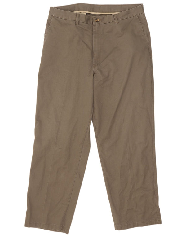 Calça Chino Wrangler Masculina Reta W38 L32 Algodão Bege