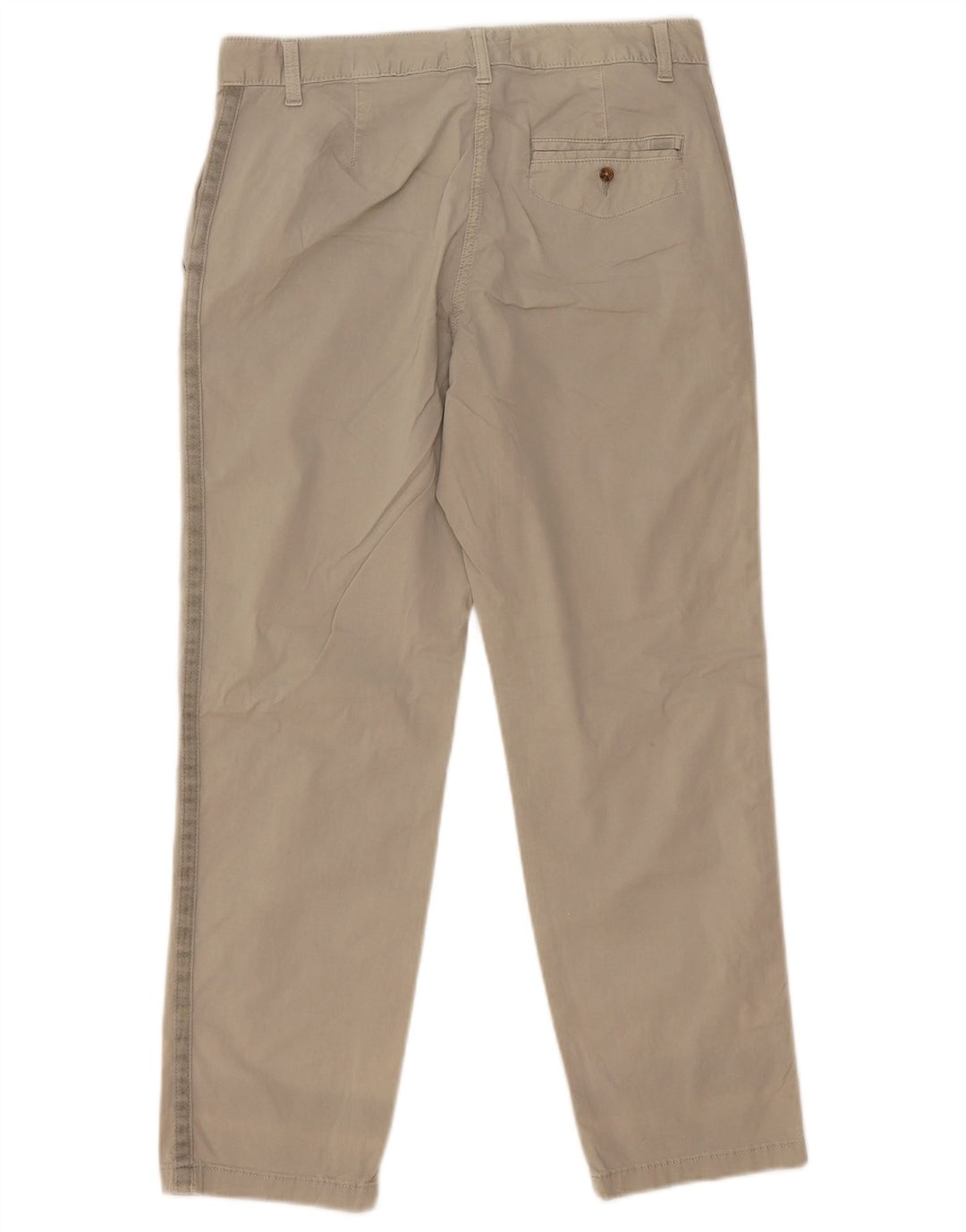 Calça chino reta feminina Marks & Spencer Reino Unido 12 médio W30 L26 cinza