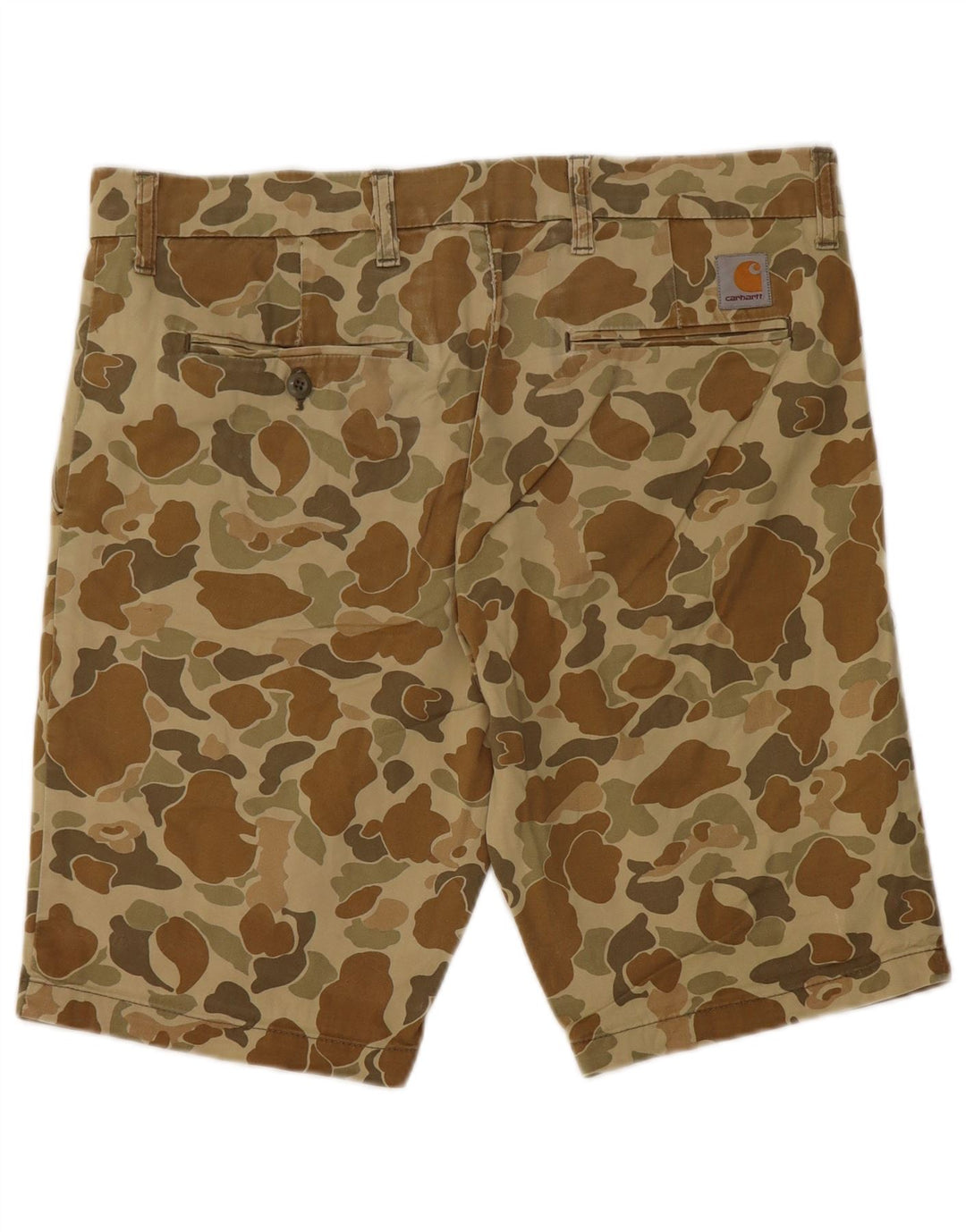 Bermuda masculina CARHARTT Chino Shorts W32 médio cáqui algodão camuflado