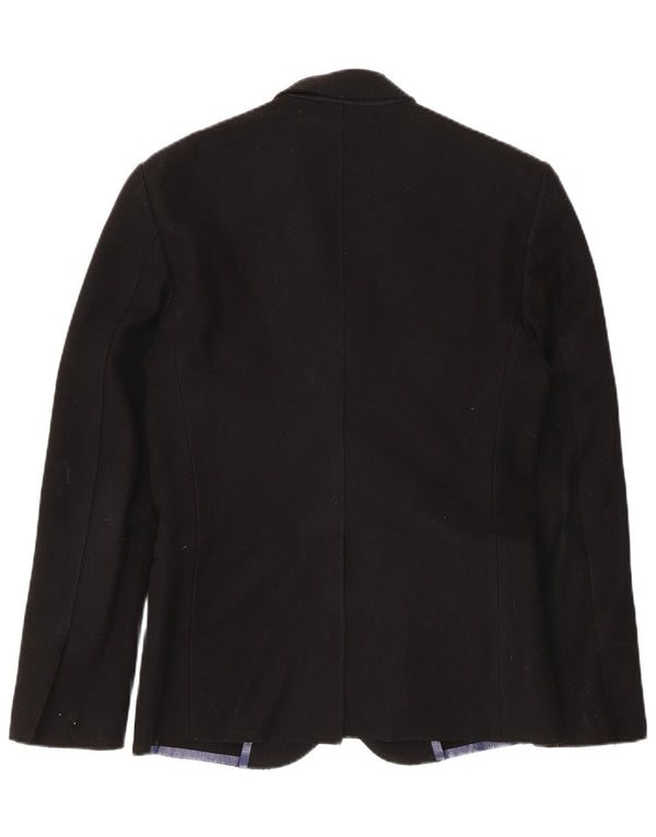 Jaqueta Blazer Masculina Nacional IT 44 XS Lã Preta