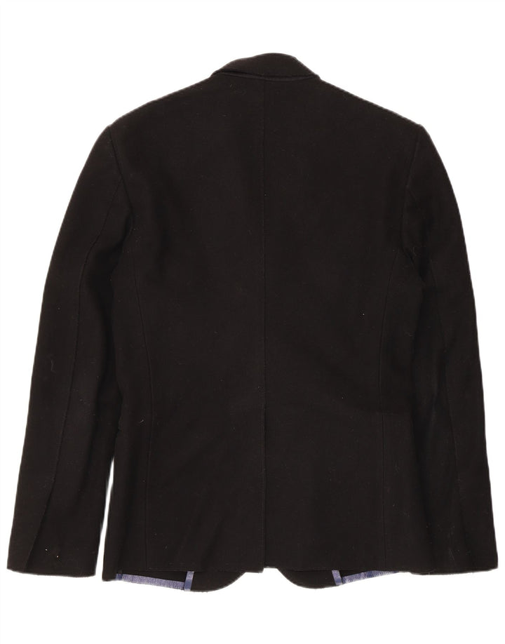 Jaqueta Blazer Masculina Nacional IT 44 XS Lã Preta