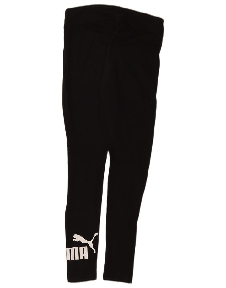 Leggings Puma Feminino UK 8 Pequeno Algodão Preto